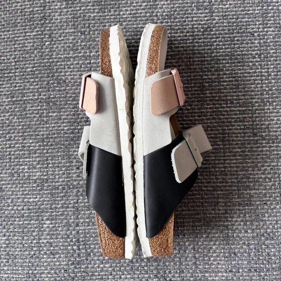 Birkenstock Arizona Split Colorblock Sandals Mineral/Rose Size 39 - Picture 6 of 11
